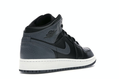 Jordan 1 Mid Black Dark Grey (GS)