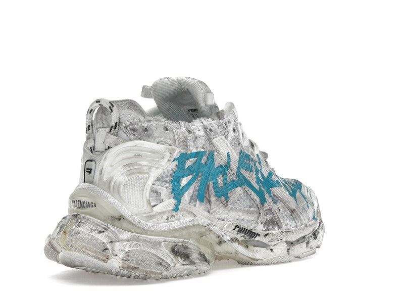 Balenciaga Runner Graffiti White Blue