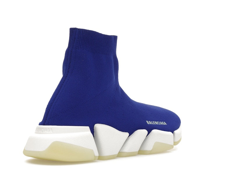 Balenciaga Speed 2.0 Recycled Knit Blue Glow