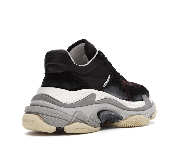 Balenciaga Triple S Black Burgundy