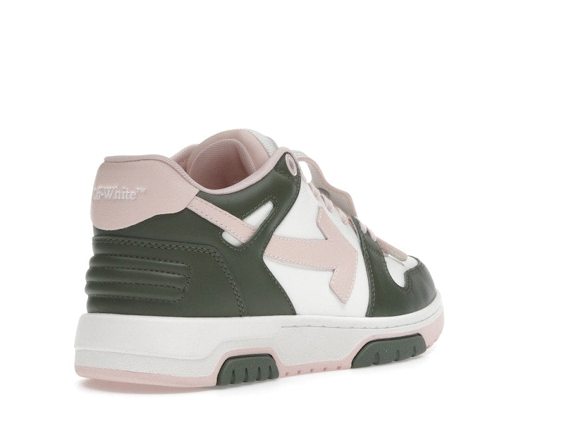 OFF-WHITE Out Of Office OOO Low Tops White Green Pink (Women's)