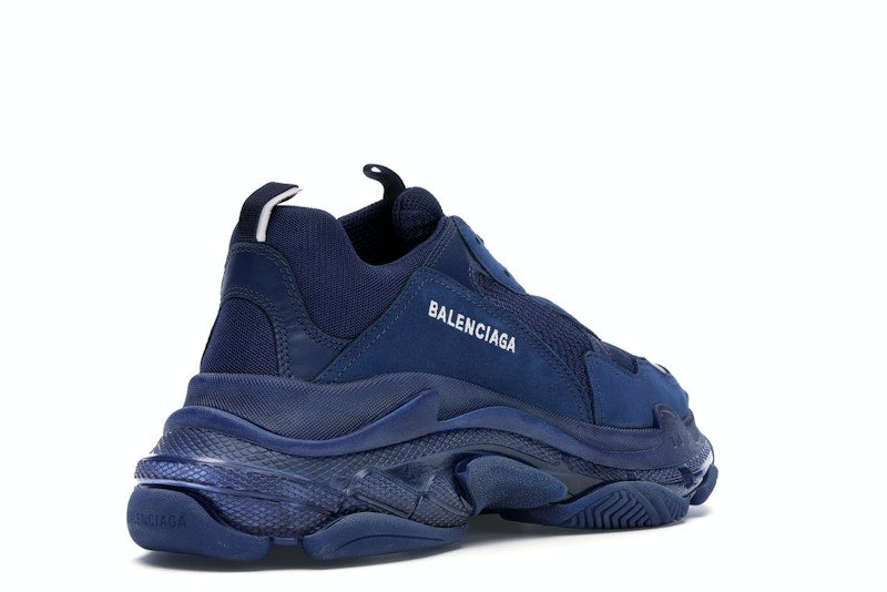 Balenciaga Triple S Clear Sole Navy