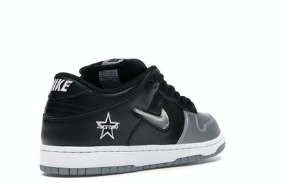 Nike SB Dunk Low Supreme Jewel Swoosh Silver