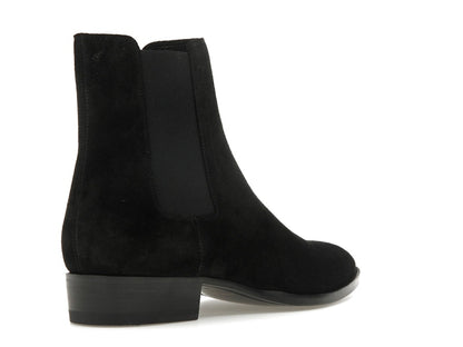Saint Laurent Wyatt Chelsea Boot Black Suede