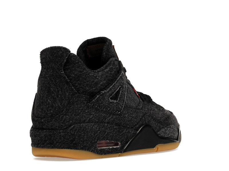 Jordan 4 Retro Levi's Black (GS) (Levi's Tag)