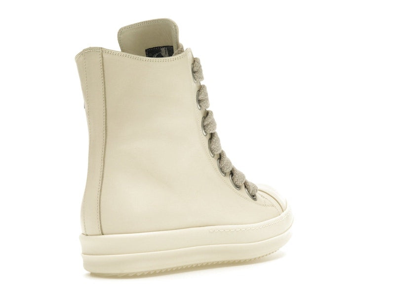 Rick Owens Lido High Sneaks Jumbo Laced Milk