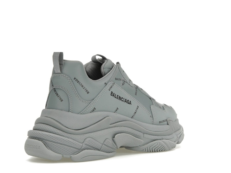 Balenciaga Triple S AllOver Logo Grey Black