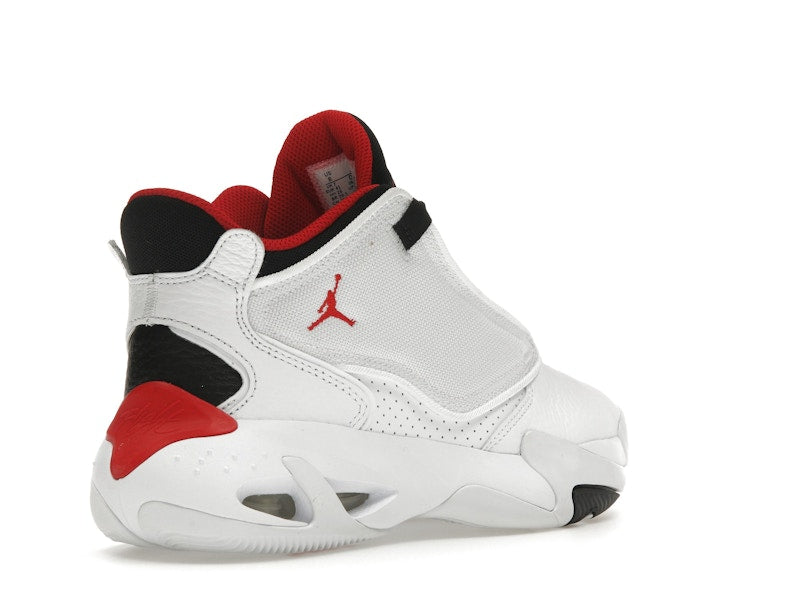 Jordan Max Aura 4 White Black University Red
