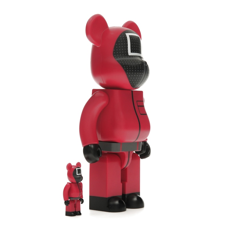 Bearbrick x Squid Game Guard (Square) 100% & 400% Set