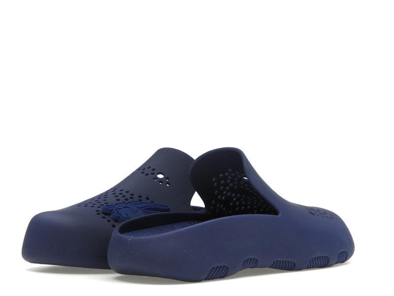 Burberry Stingray Perforated Slides Blue