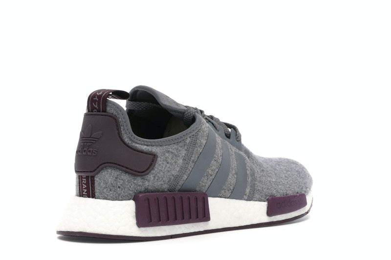 adidas NMD R1 Wool Grey Four Maroon