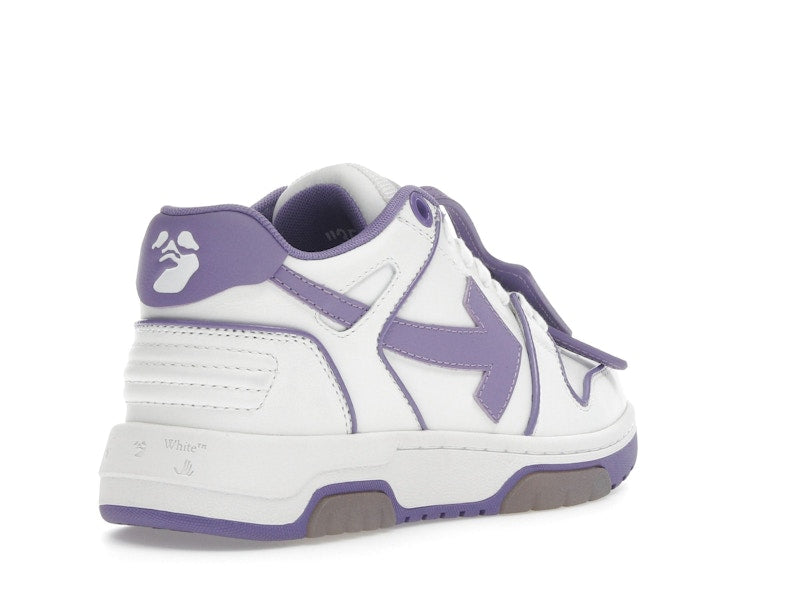 OFF-WHITE Out Of Office OOO Low Tops Outlined White Lilac Purple (Women's)