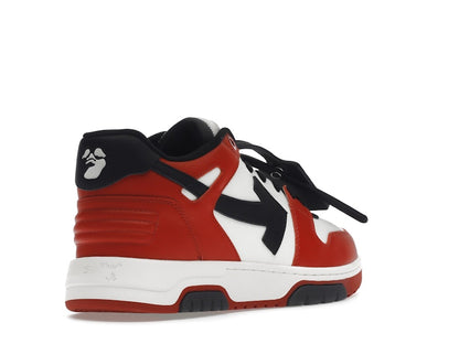 OFF-WHITE Out Of Office OOO Low Tops Black White Red