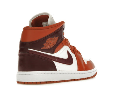 Jordan 1 Mid Dusty Peach Night Maroon (Women's)