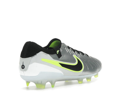 Nike Tiempo Legend 10 Elite FG Metallic Silver Volt Black