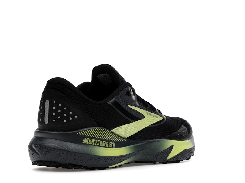 Brooks Adrenaline GTS 24 Weatherized Black Ebony New Yellow