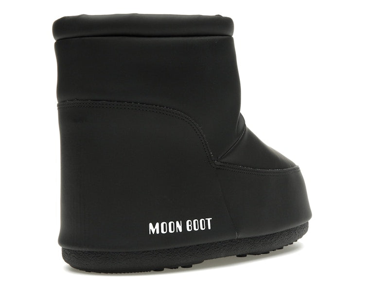 Moon Boot No Lace Rubber Boot Black