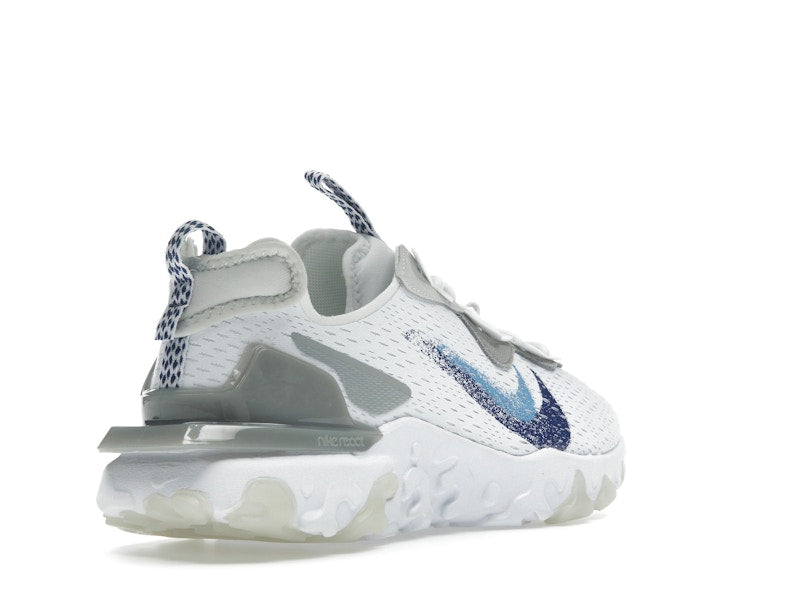 Nike React Vision White Double Blue Swoosh