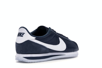 Nike Cortez Basic Nylon Obsidian White-Metallic Silver