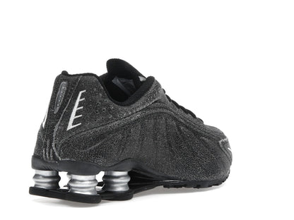 Nike Shox R4 Black Distressed Leather