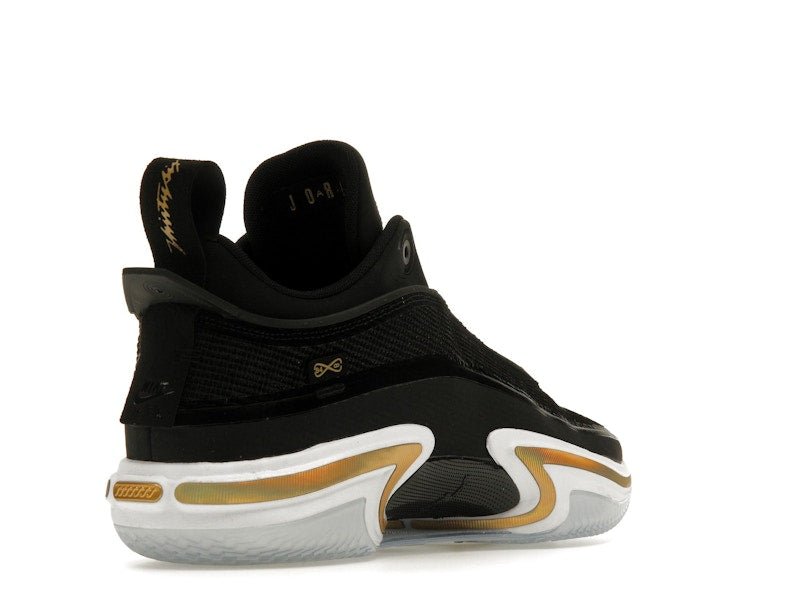 Jordan 36 Low Black Gold (Clear Sole)