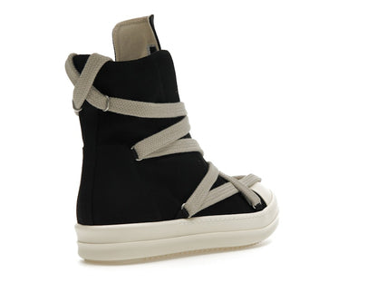 Rick Owens DRKSHDW Hexa High Black Pearl Milk Fat Lace