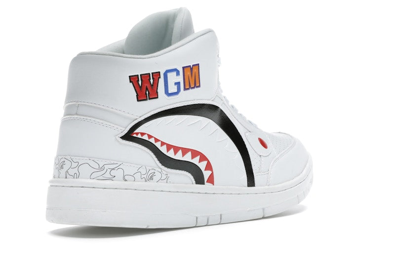 A Bathing Ape Cloud Sta Shark White