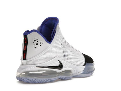 Nike LeBron 19 Low White Medium Blue Siren Red Black