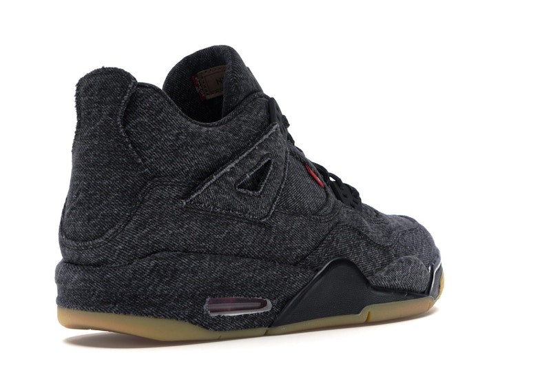 Jordan 4 Retro Levi's Black (GS) (Blank Tag)