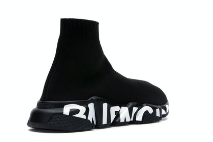 Balenciaga Speed Graffiti Trainers Black