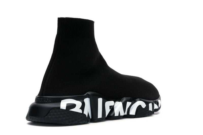 Balenciaga Speed Graffiti Trainers Black