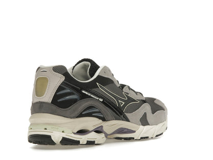 Mizuno Wave Rider 10 Dark Grey Lime Yellow
