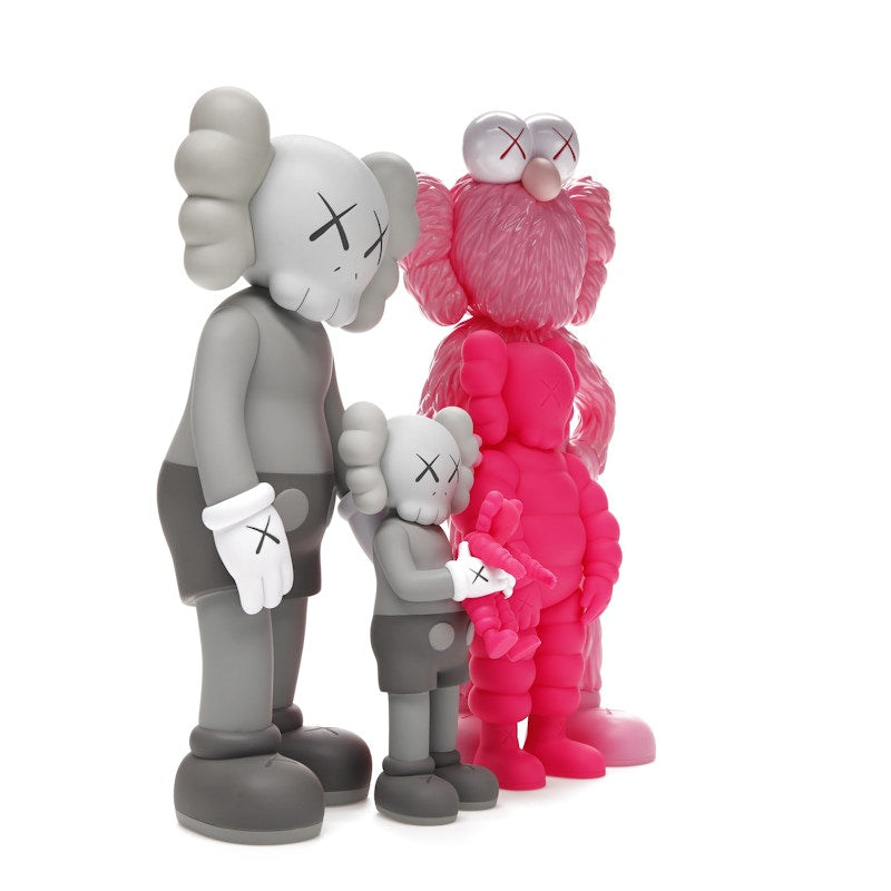 KAWS Family Vinyl Figures Grey/Pink