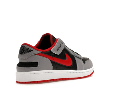 Jordan 1 Low Flyease Fire Red Cement Grey