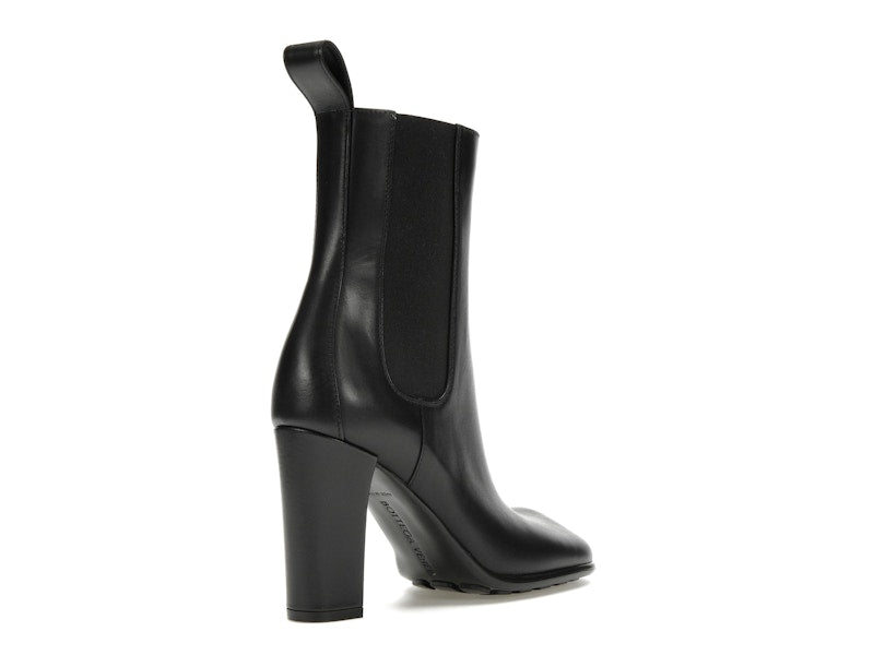 Bottega Veneta Storm Moulded Toe Leather Chelsea Boot Black (Women's)