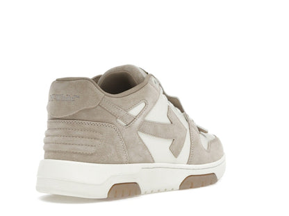 OFF-WHITE Out Of Office OOO Low Tops Beige Natural Suede