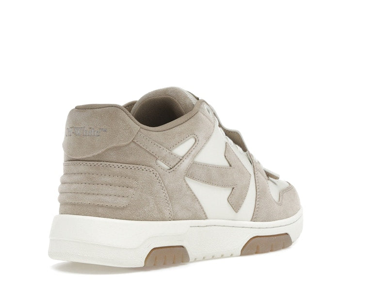 OFF-WHITE Out Of Office OOO Low Tops Beige Natural Suede