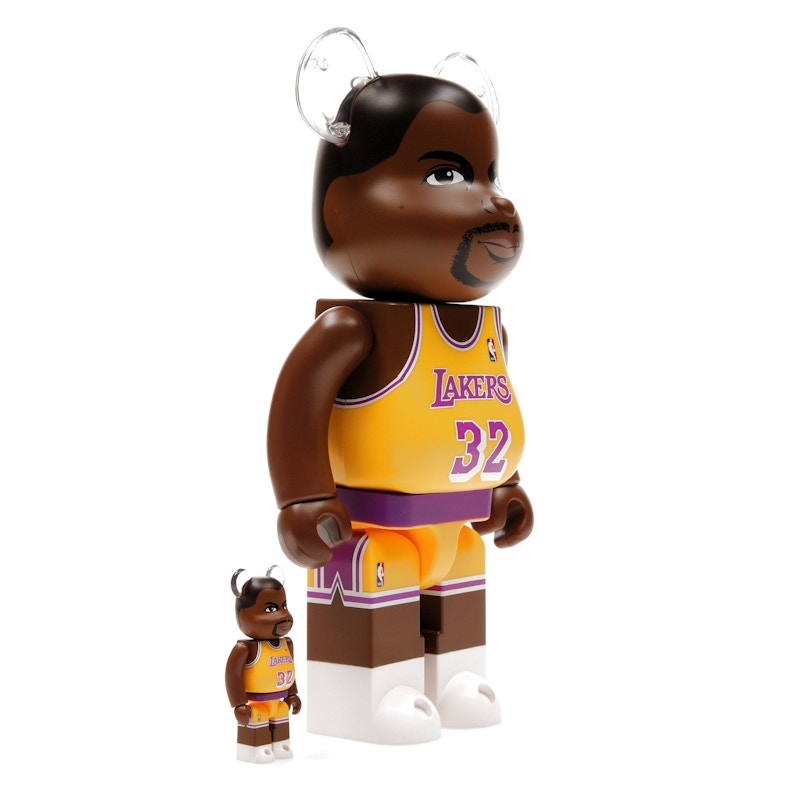 Bearbrick NBA Magic Johnson (Los Angeles Lakers) 100% & 400% Set