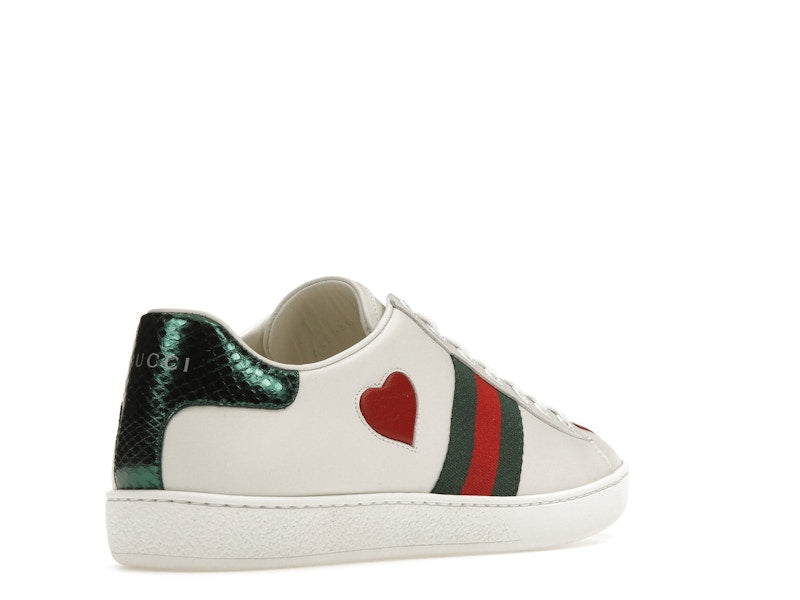 Gucci Ace Embroidered Hearts (Women's)