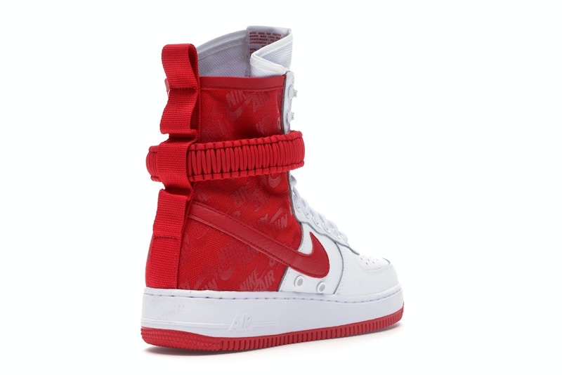 Nike SF Air Force 1 High White University Red