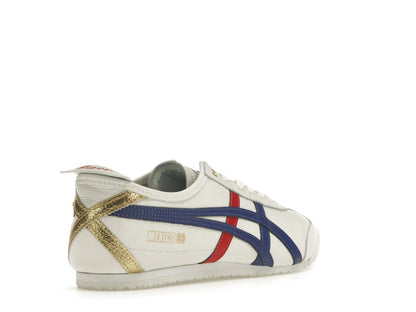 Onitsuka Tiger Mexico 66 White Blue Red Metallic Gold