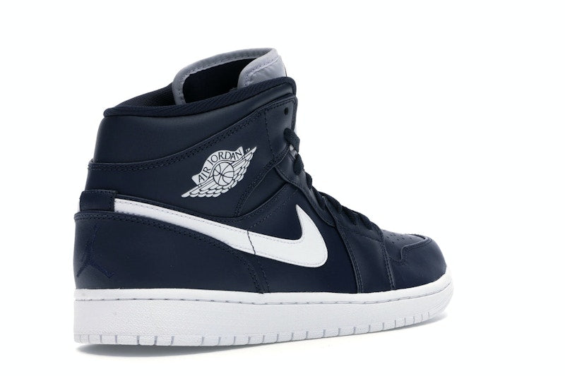 Jordan 1 Retro Mid Obsidian White