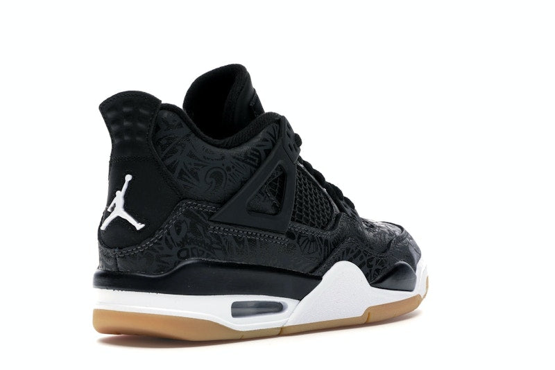 Jordan 4 Retro Laser Black Gum (GS)
