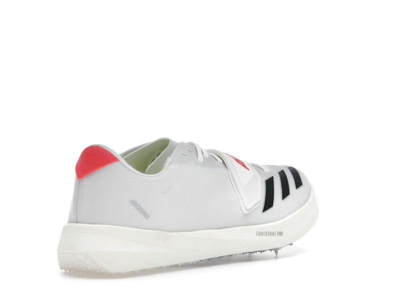 adidas Adizero TJ/PV Track and Field Cloud White Core Black Lucid Red