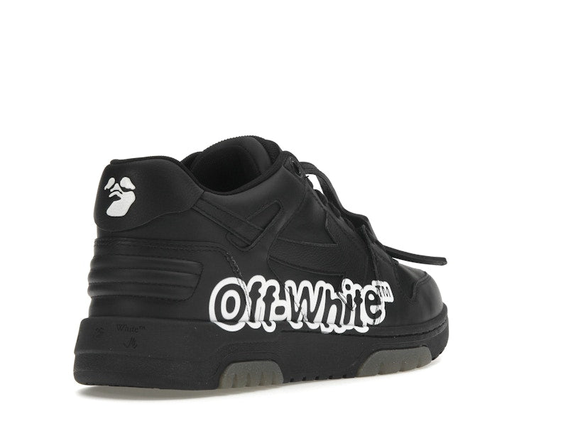 OFF-WHITE Out Of Office OOO Low Tops "Off-White" Black White