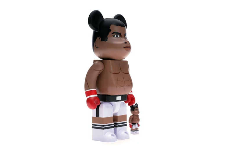 Bearbrick Muhammad Ali 100% & 400% Set Brown