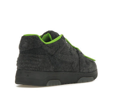 OFF-WHITE Out Of Office "OOO" Low Tops Grey Green Wool