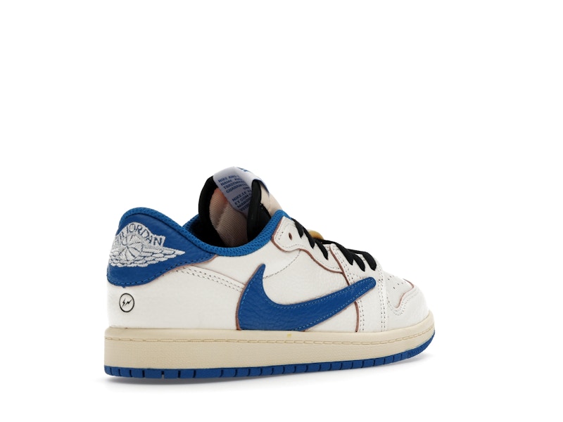 Jordan 1 Retro Low OG SP Fragment x Travis Scott Sail Military Blue (PS)