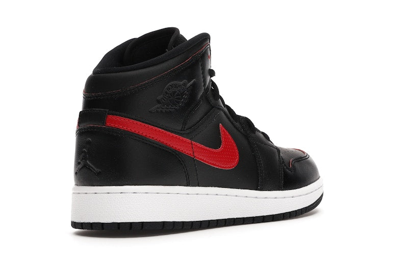 Jordan 1 Retro Mid Black Gym Red (GS)