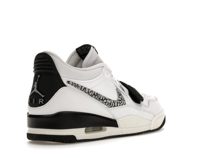 Jordan Legacy 312 Low White Black Elephant Swoosh